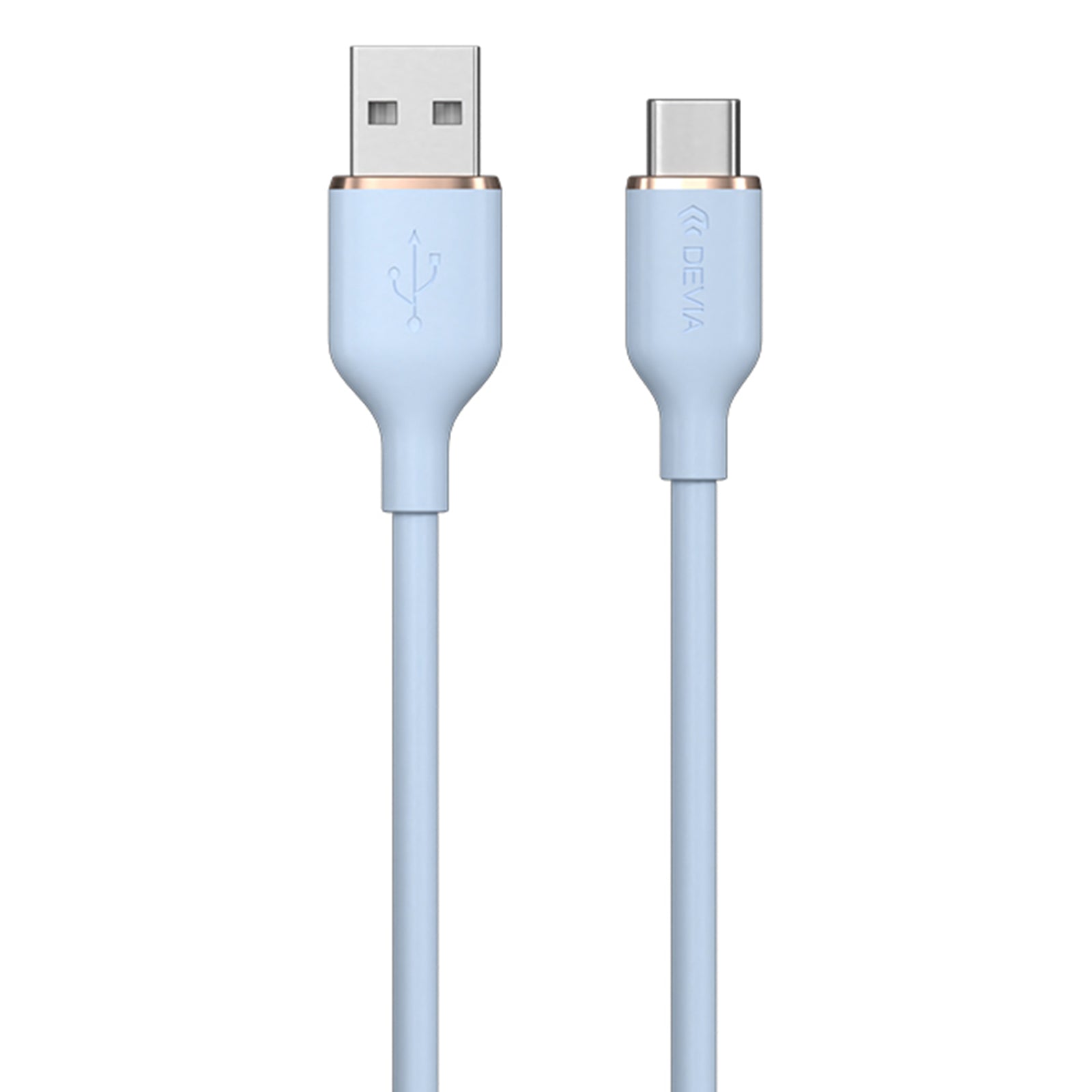 DEVIA Jelly Series EC629 1.2m USB-A to Type-C Silicone Charging Cable Data Sync Cord DEVIA Jelly Series EC629 1.2m USB-A to Type-C Silicone Charging Cable Data Sync Cord